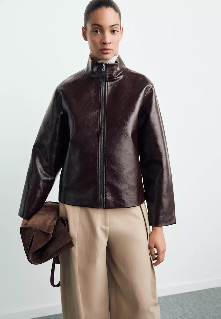 Perkins Collar Texture Jacket