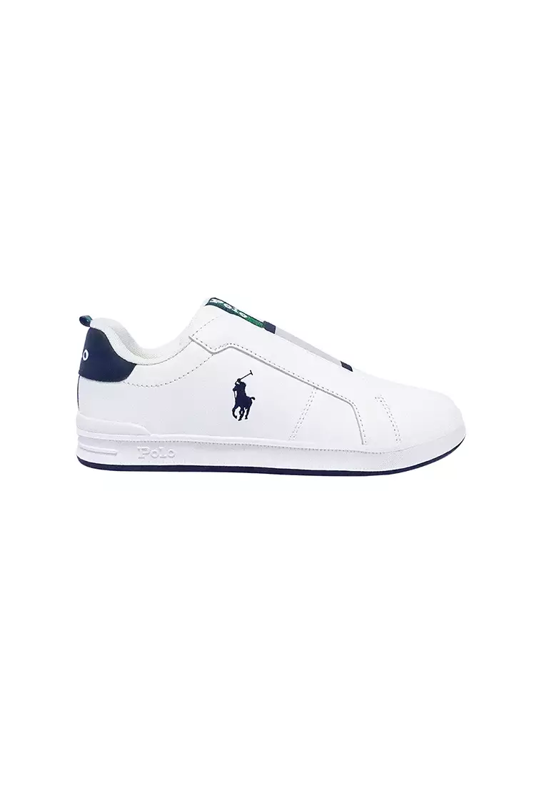 Discount on Polo Ralph Lauren  shoes - SKU: Heritage Court Ii Slip On- White, Green, Navy