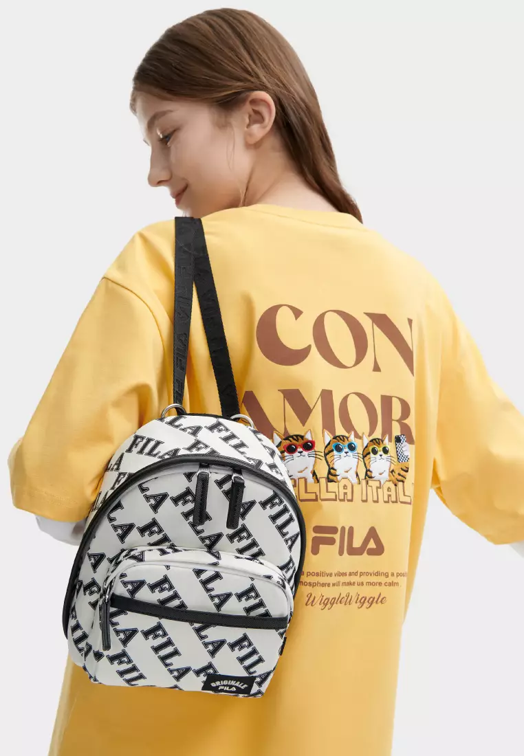 Yellow fila backpack on sale