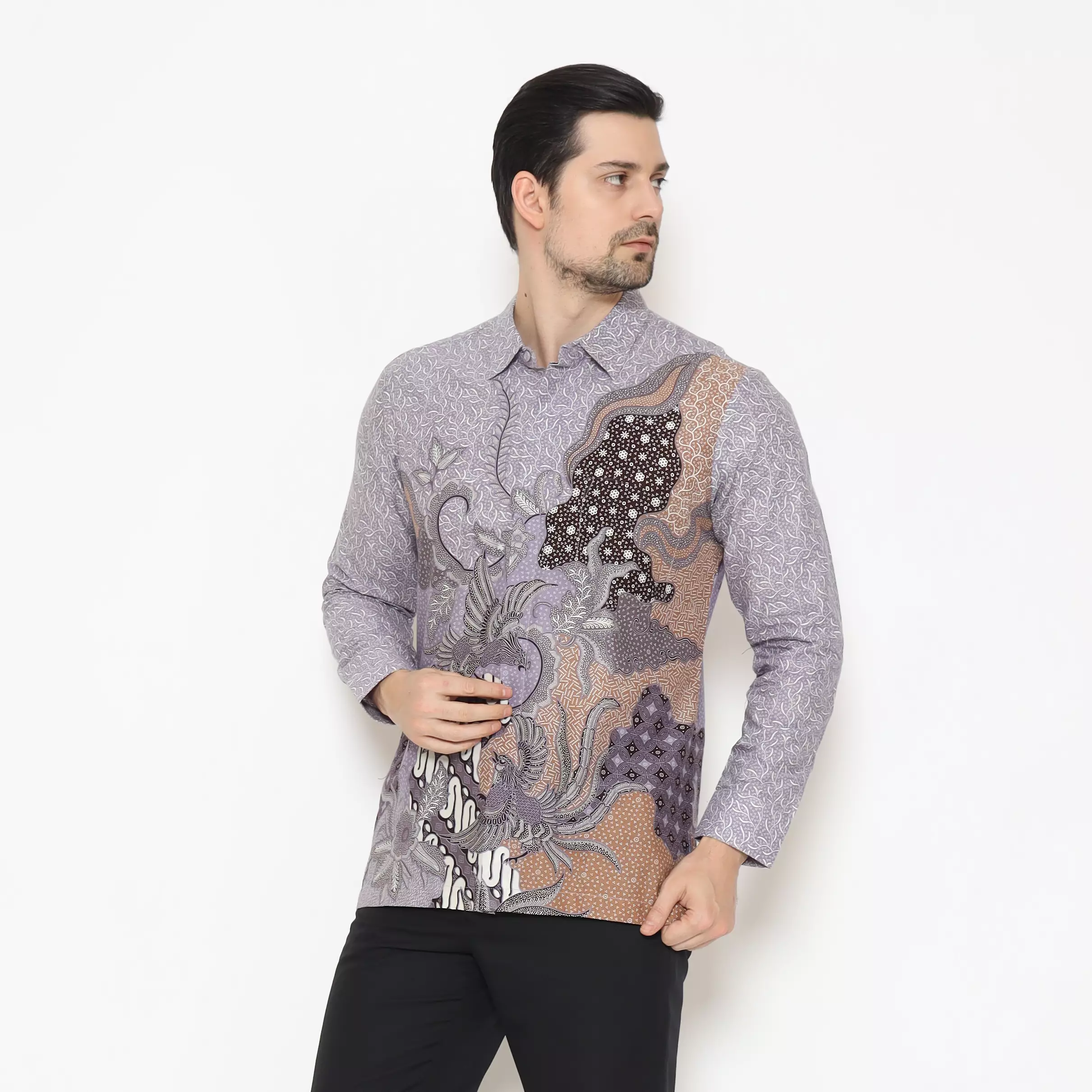 Kemeja Batik Pria - Bhatara Batik Tirta - Atasan Kemeja Batik Lengan Panjang
