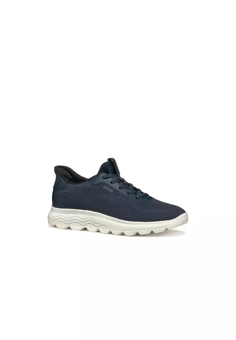 GEOX Ladies Spherica PLUS Fabric Sneakers - Navy D557MA-06KBC-C4002S5
