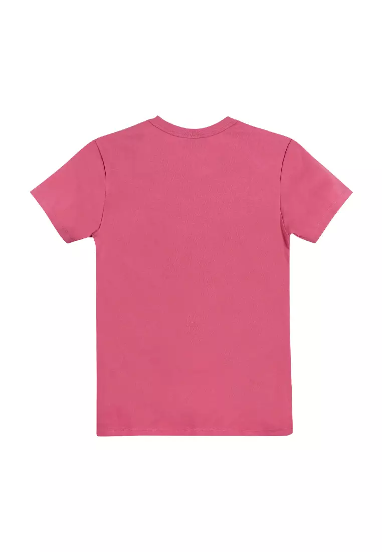 T shirt fuchsia pink store