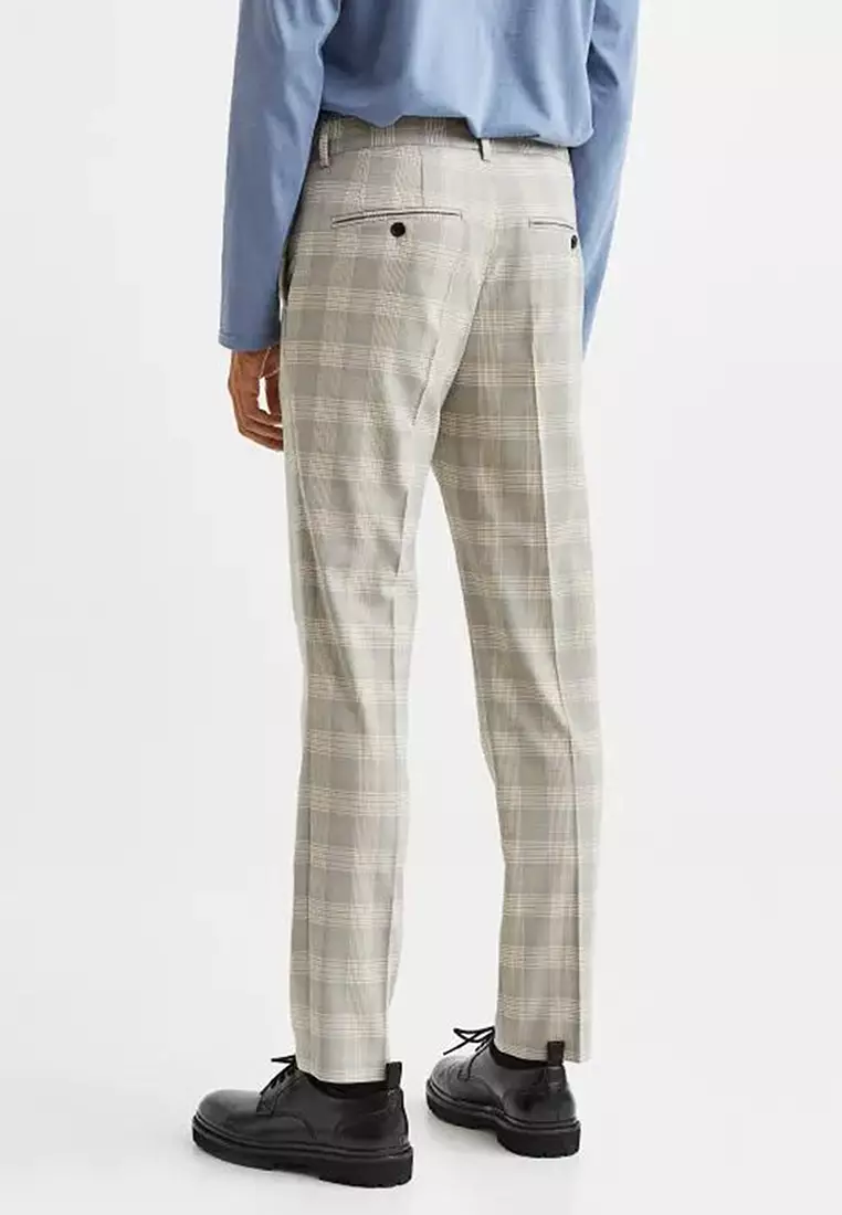 Buy H M Slim Fit Trousers Online ZALORA Malaysia
