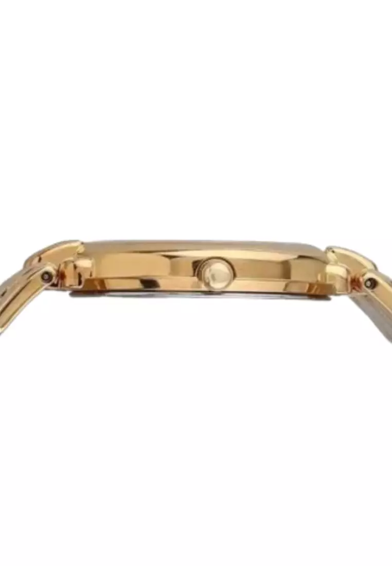 Jam Tangan Wanita Seiko SGL254 SGL254P1 Strap Stainless Gold Classic Quartz Black Dial Women Original Garansi Resmi
