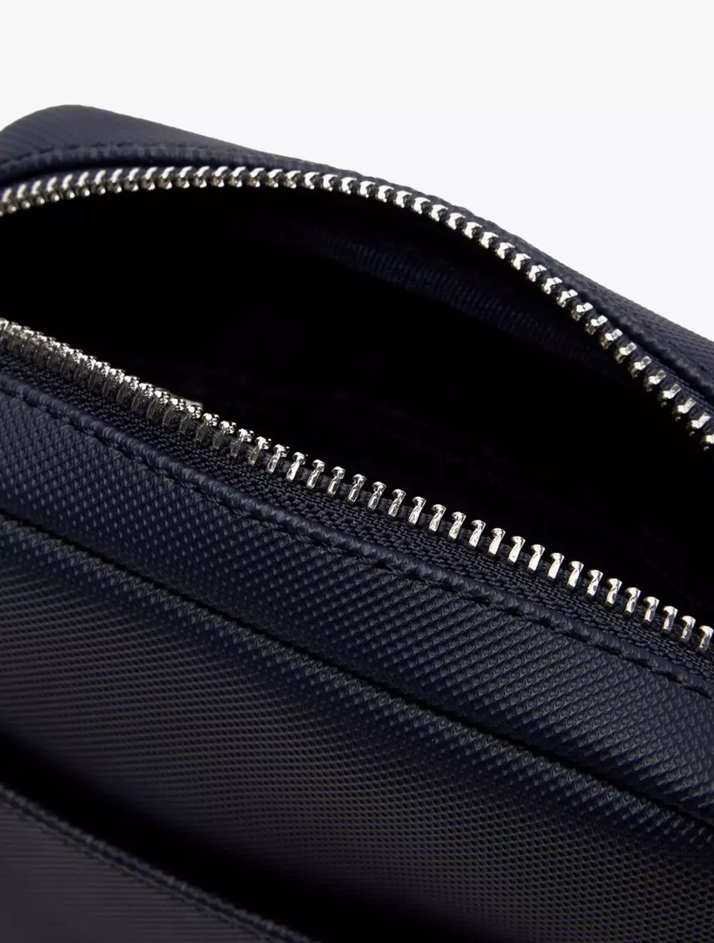 Men's Classic Piqué Effect Vertical Satchel - Blue