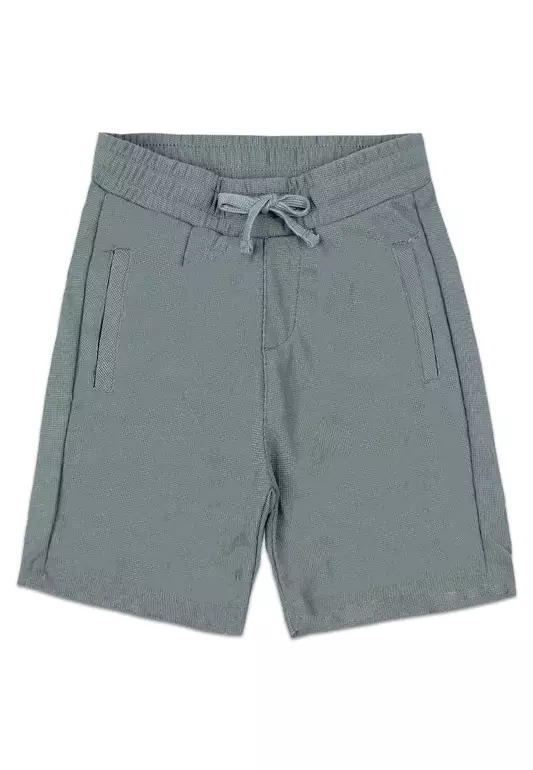 Boys Toddlers Garterized Short with Pocket
