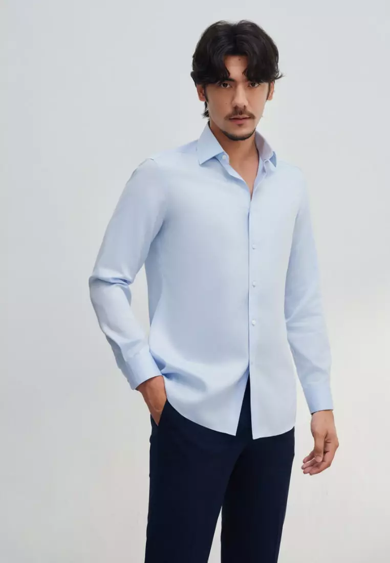 Non-Iron Fine Cotton Smart Fit Twill Shirt