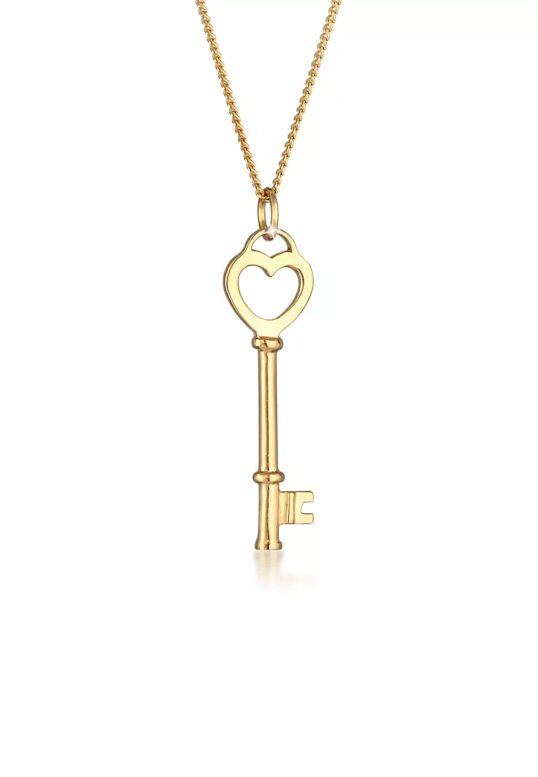 Necklace Key Gold Plated