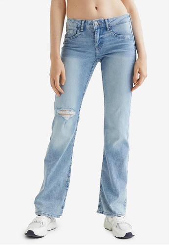 H&M blue Flare Low Jeans D8F9DAAD22C490GS_1