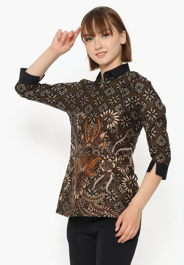 Hadinata Batik Wanita Blouse Nandini Nathan