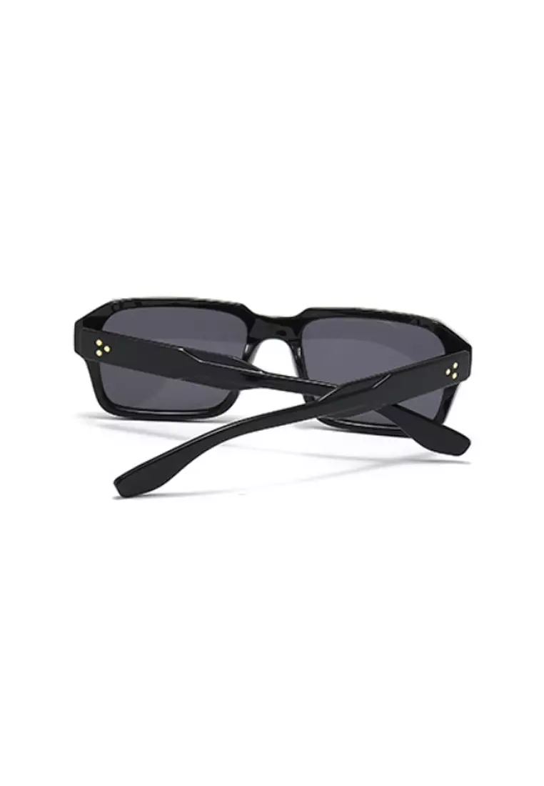 Buy Kings Collection Black Round Frame Black Lens Polarized