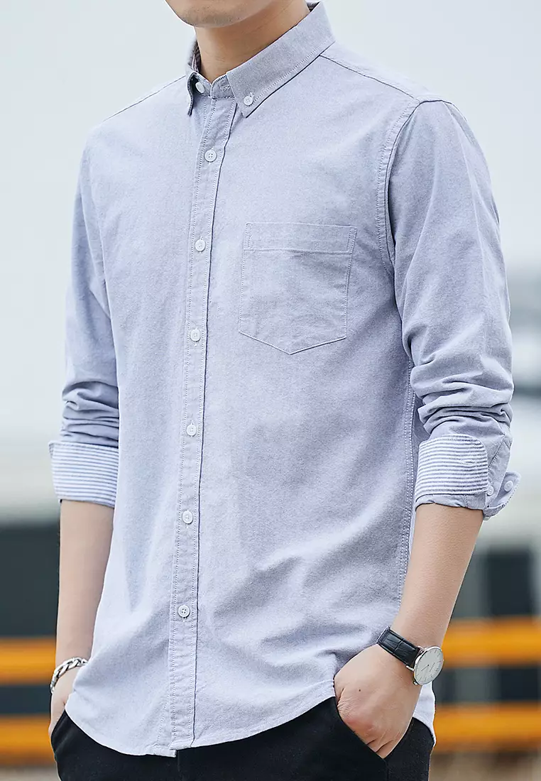 Slim Casual Long Sleeved Shirt C2001
