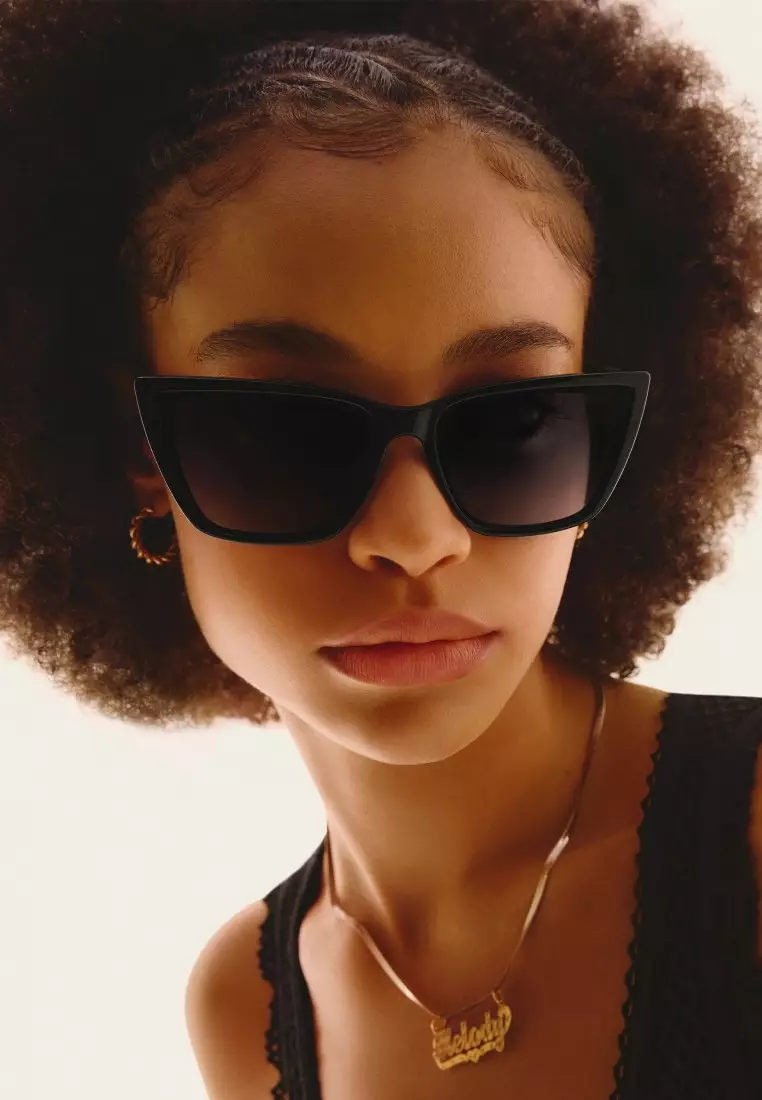 QUAY Call The Shots Remixed Sunglasses  - Rouge Ombre/Dark Brown