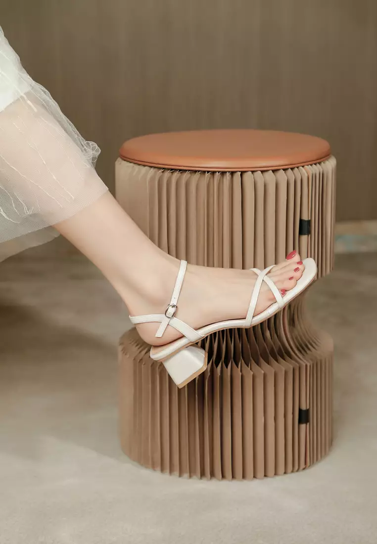 Girly Strap Mid Heel Sandals TE9448-12