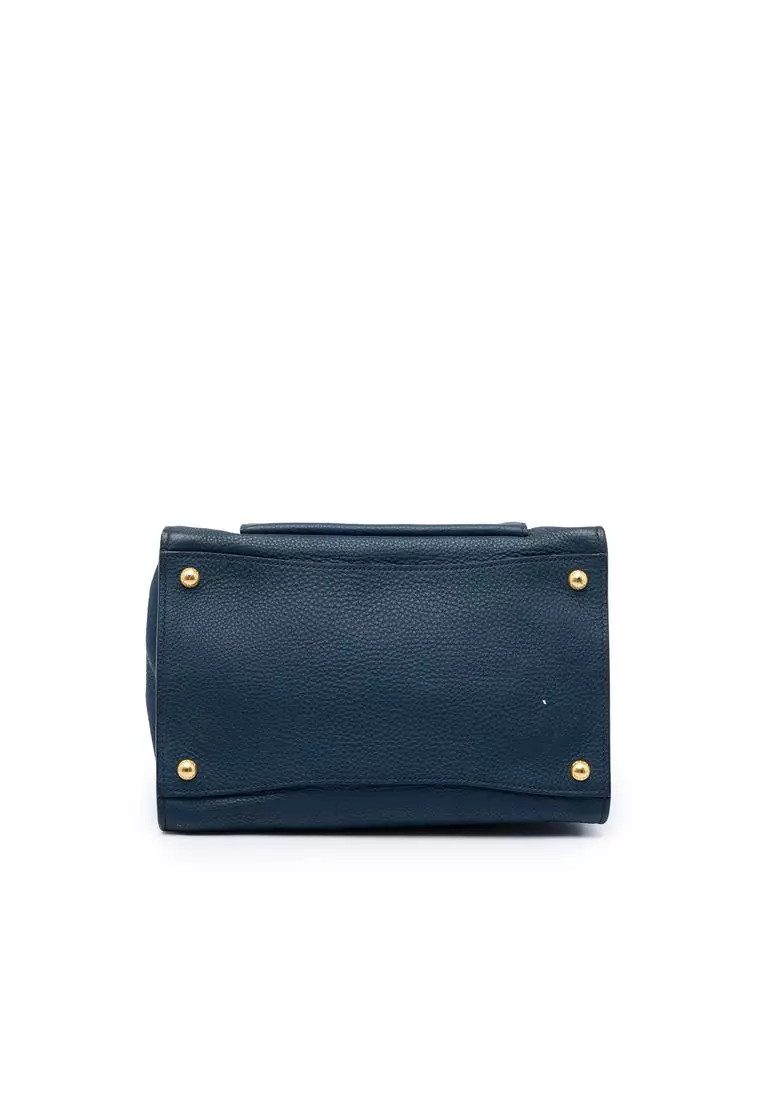 Pre-Loved Prada Vitello Daino Front Pocket Open Convertible Tote
