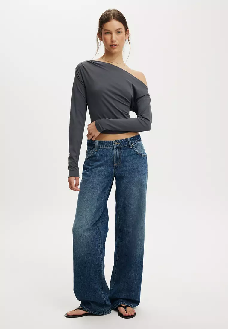 Georgie One Shoulder Long Sleeves Top