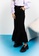 Lubna black Front Opening With Tulle Skirt 18B0DAAB920344GS_1