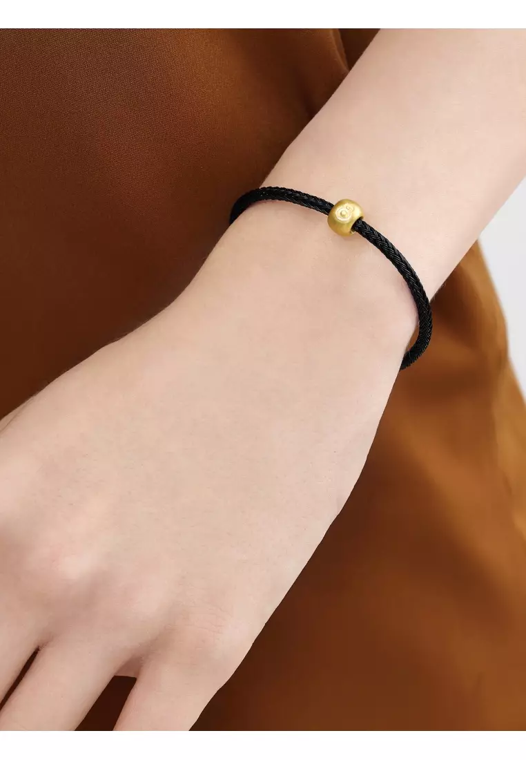 999 24K Solid Gold Number Eight Charm 93674C (Bracelet not included)