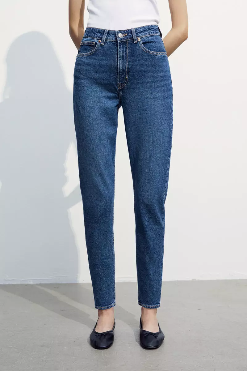 Buy H&M Slim Mom High Ankle Jeans 2023 Online | ZALORA Philippines