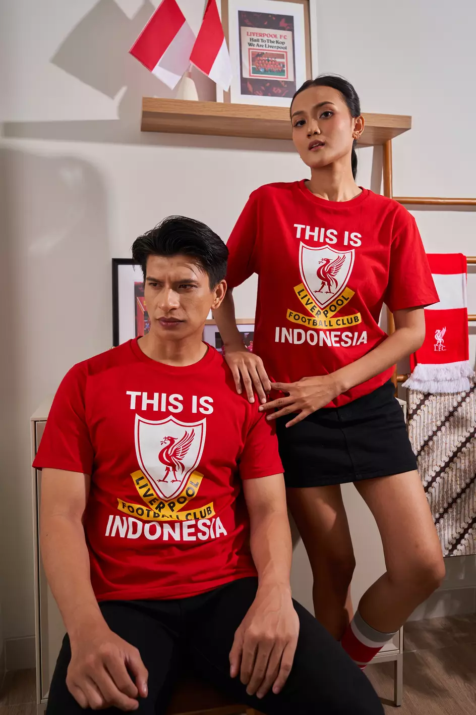 [EXCLUSIVE HANYA DI INDONESIA] “This Is Indonesia” Tee - Kaos Dewasa Official Liverpool FC Merah