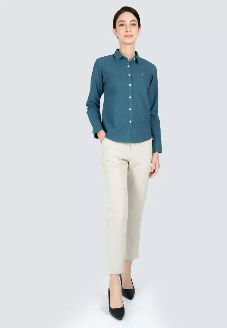 Polo Haus - Women’s Oxford Long Sleeve Shirt WBWLS001