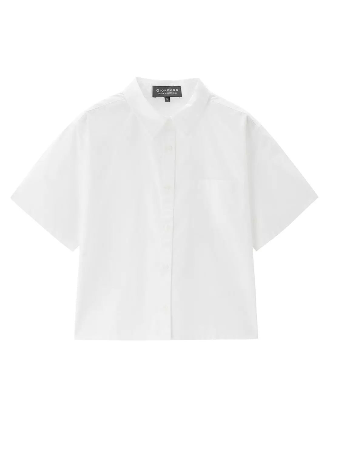 Giordano Women's (Online Exclusive) Korea  Short Sleeve Cotton Shirt 0534549602