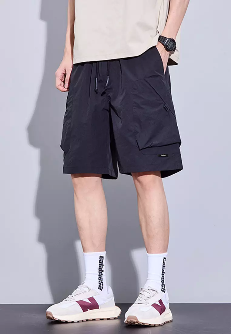 Drawstring Cargo Shorts