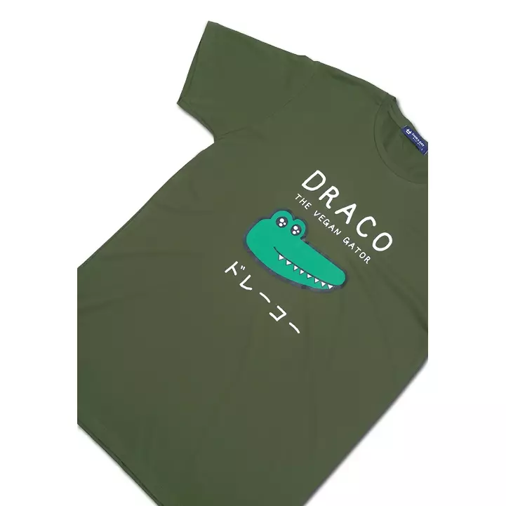 MTD71D draco shine eyes ga T-shirt Olive