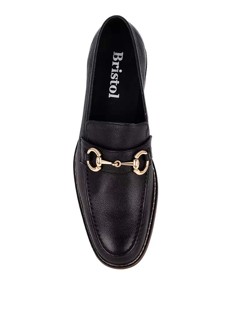Manson Black Loafer with Buckle