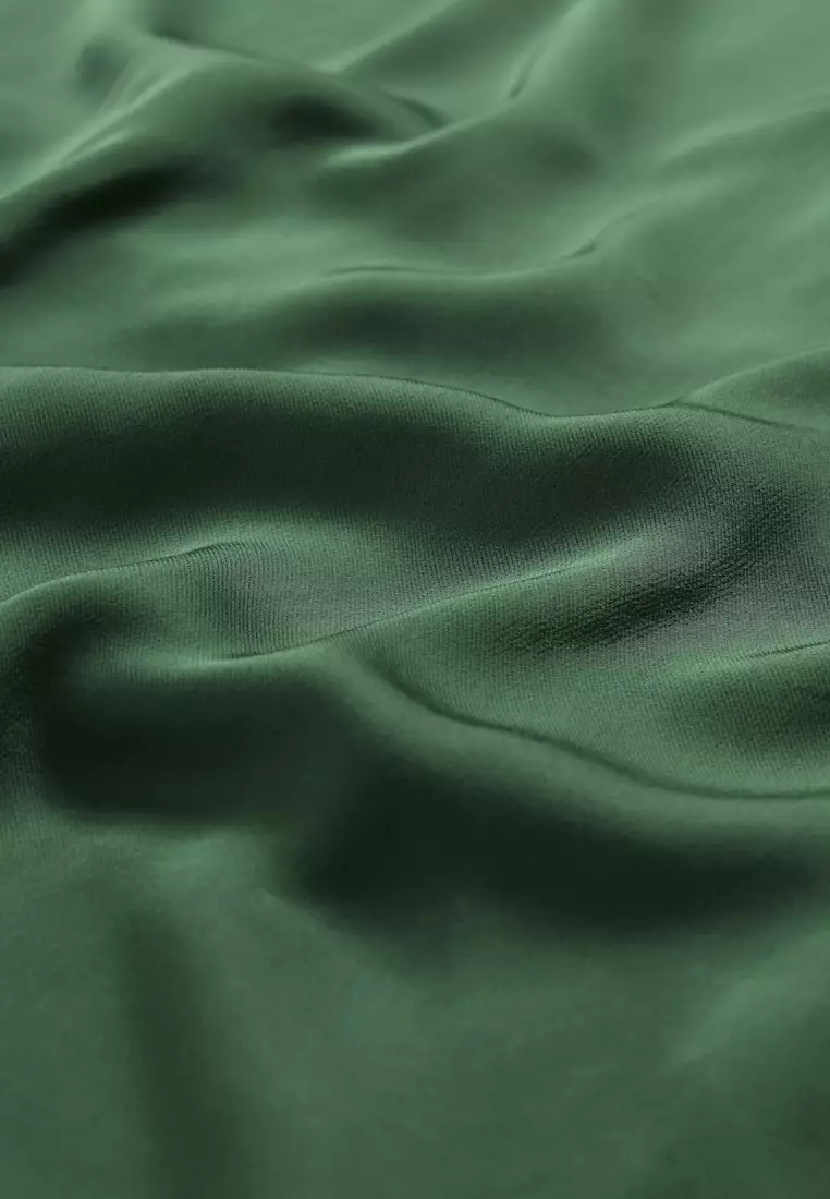 Seasalt Cornwall Green Rosalind Satin Midi Dress