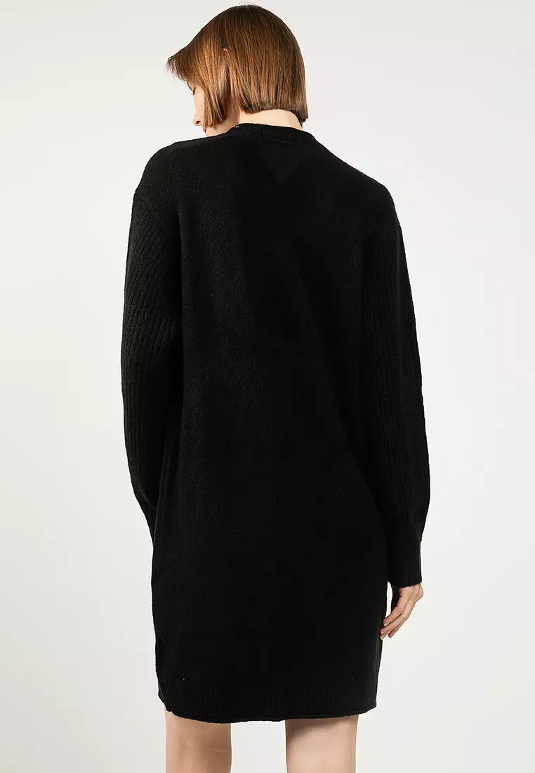 Tommy Flag Badge Mini Sweater Dress - Tommy Jeans