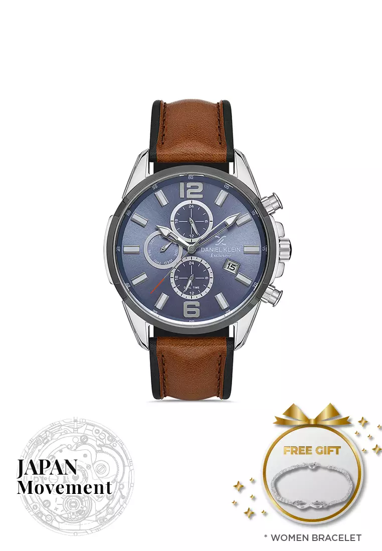 Daniel klein cheap leather watches