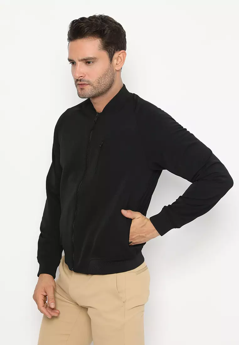Jobb Olympius Jacket Pria Slim Fit Hitam 3