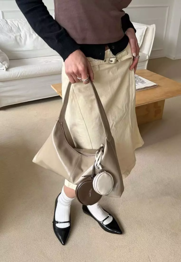 Monet Bag Pull-Up Taupe