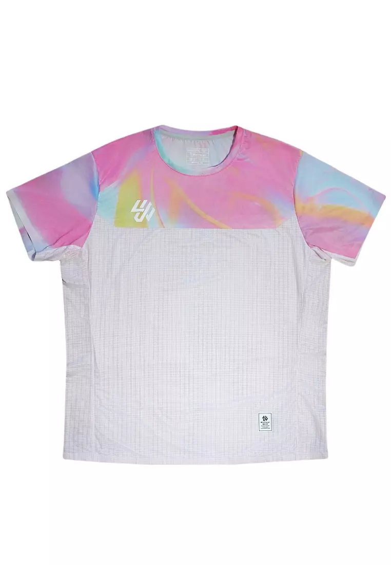 Wattsup Pink Marbles Running T-shirt