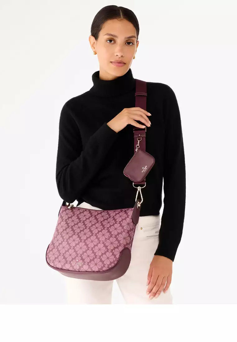 Signature Spade Flower PVC Large Crossbody