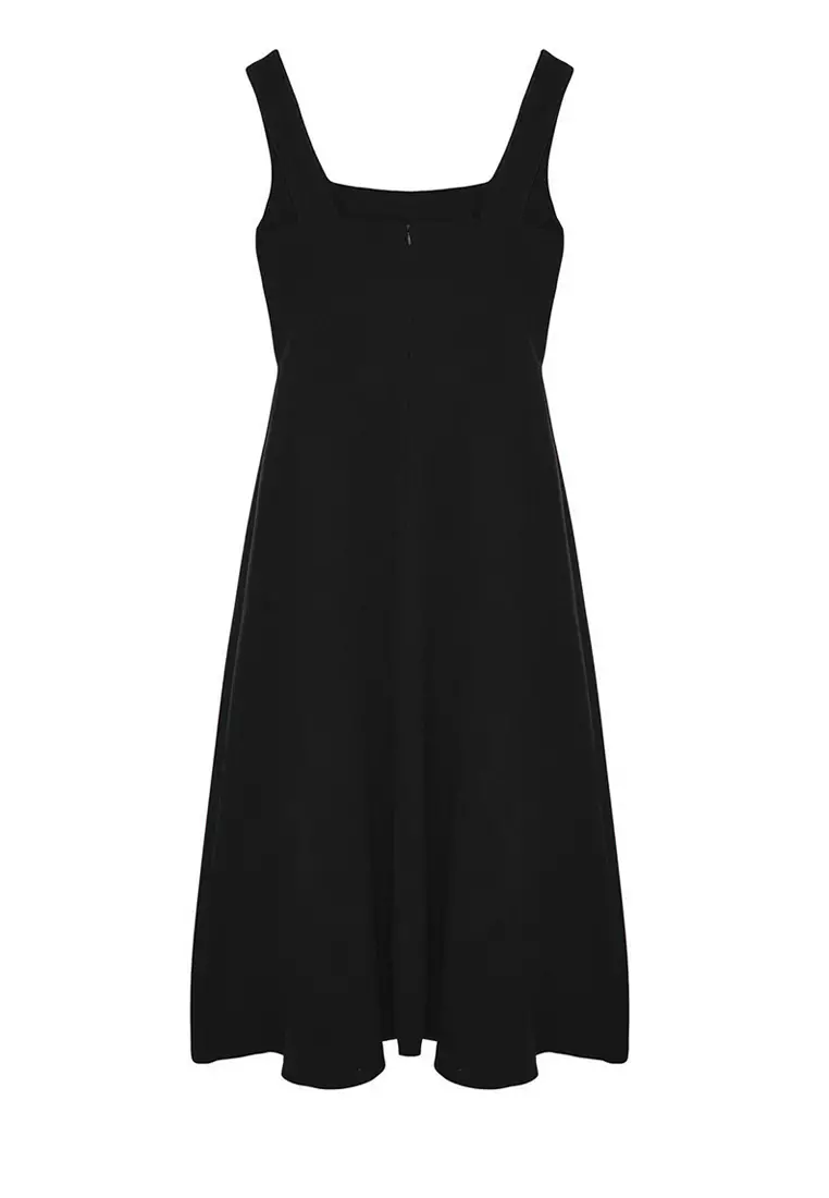 Square Neck Midi Dress