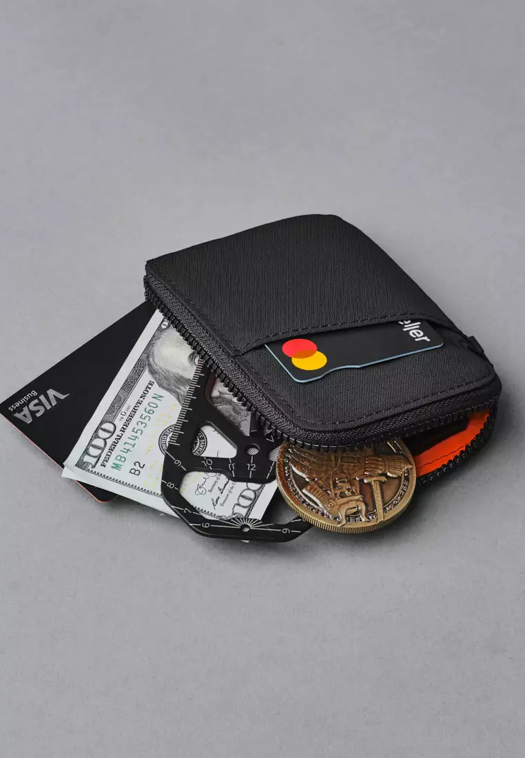 Alpaka Zip Card Pouch - Axoflux Black