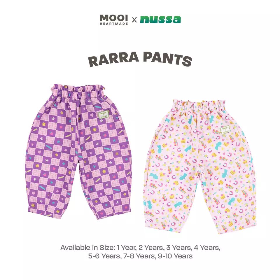 Mooi x Nussa Celana Panjang Anak Perempuan Rarra Pants - Purple