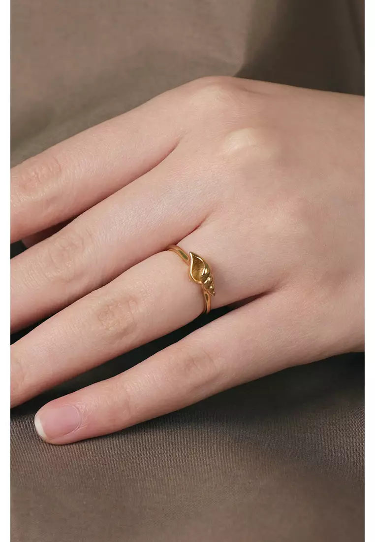 Buy Foundry Foundry Vermeil Conch Shell Ring 2024 Online ZALORA