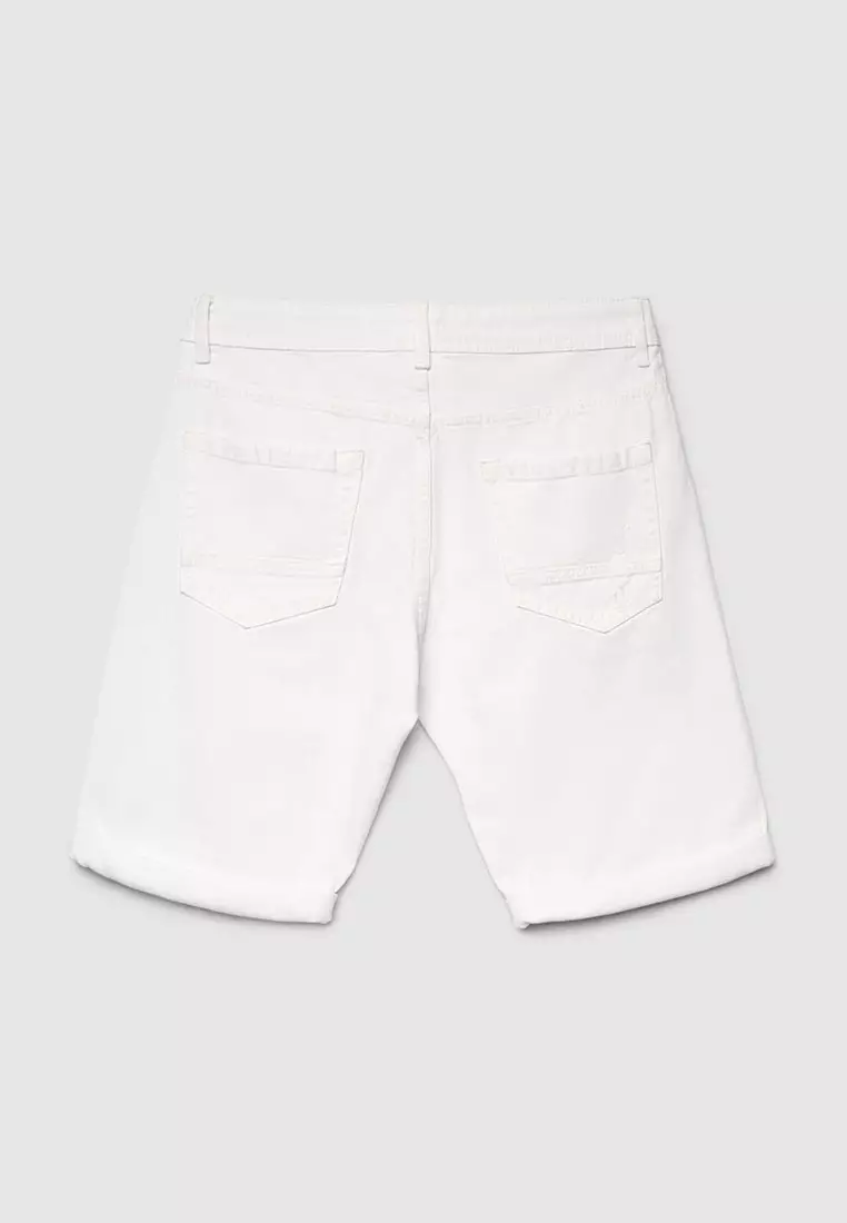 Men's Ripped Denim Shorts