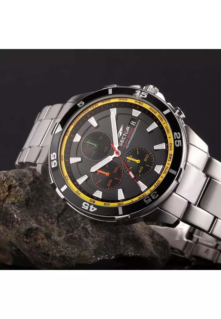 [3 Years Warranty] Sector ADV2500 Collection 43mm Men's Chronograph Quartz Watch R3273643006