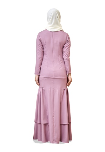 Buy Farraly Isabell Kurung from FARRALY in Pink only 199