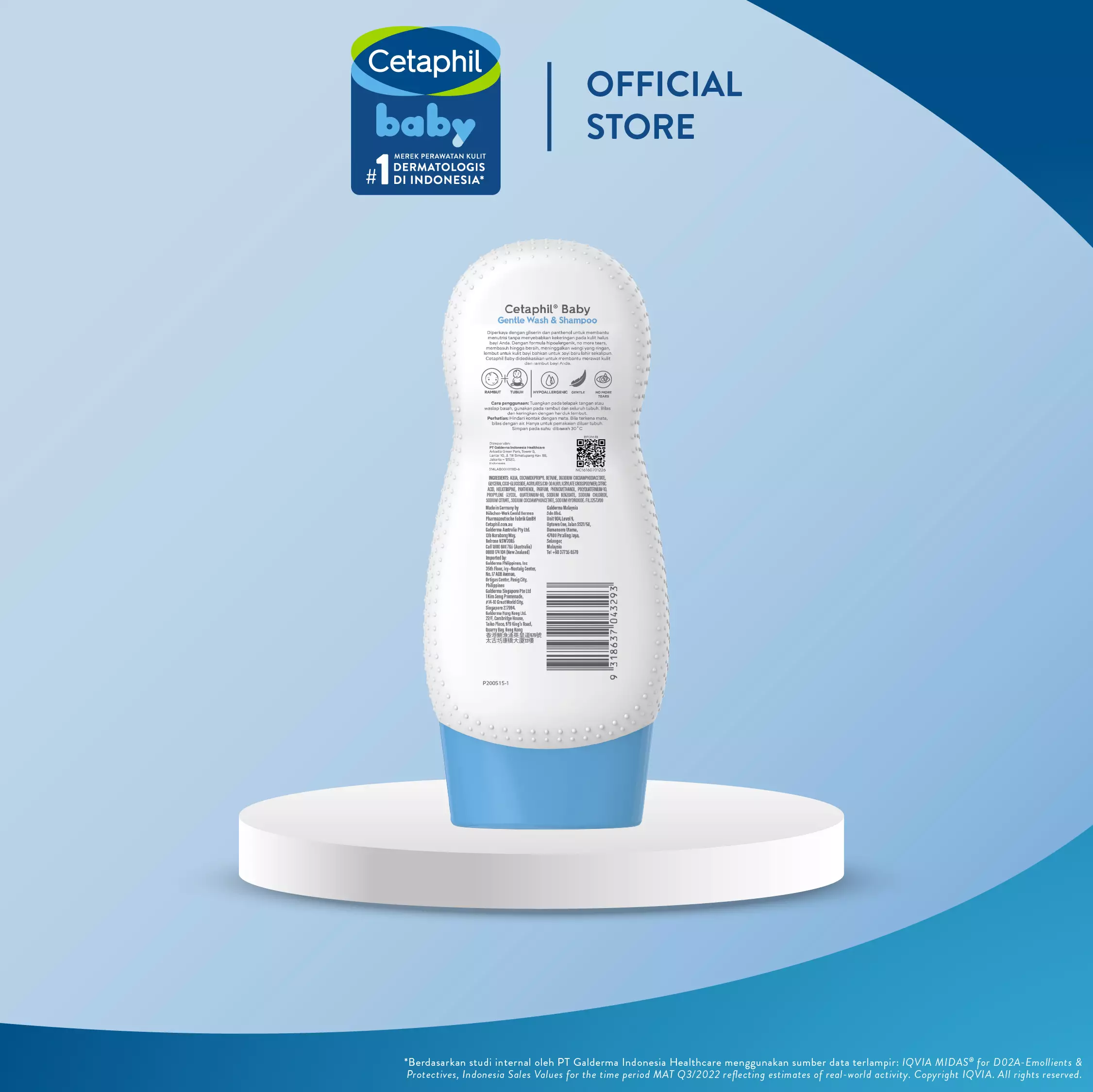 Cetaphil Baby Gentle Wash and Shampoo 230 ML