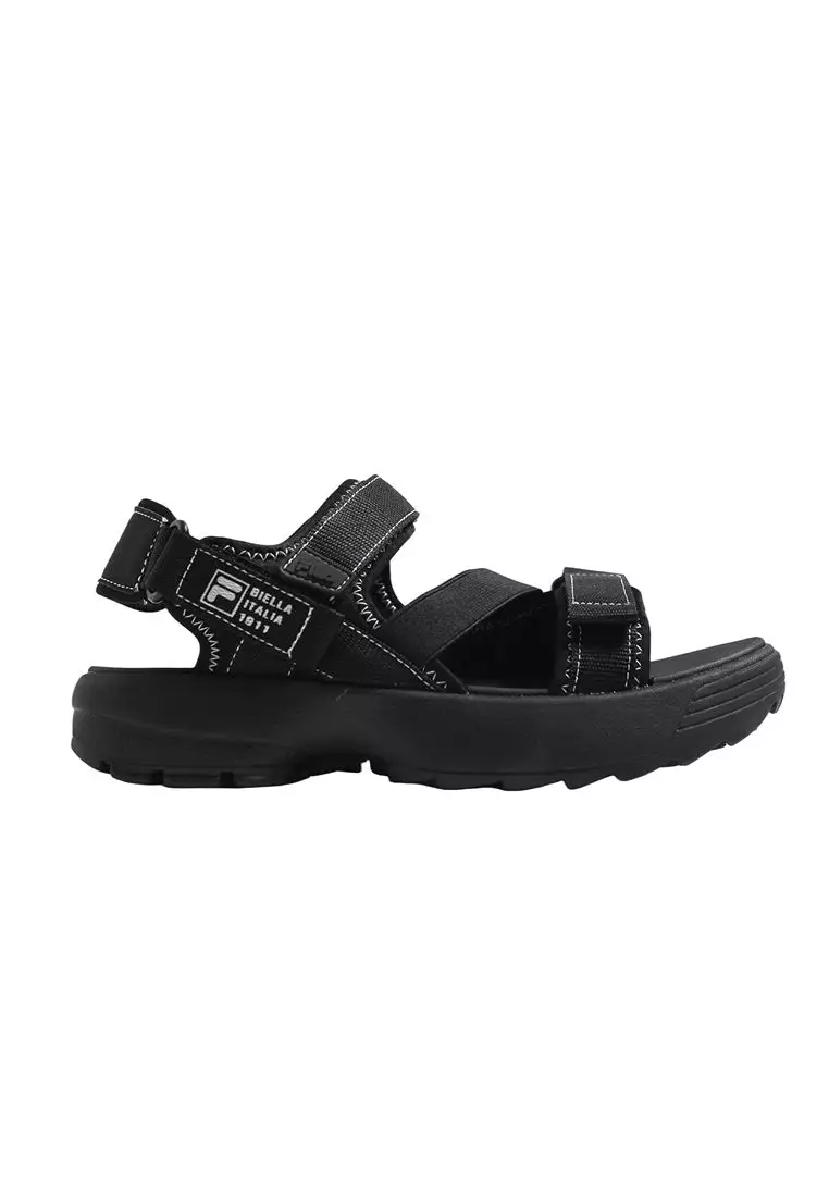 Discount on FILA  shoes - SKU: Fila Women's Floater 2302 LS Black Sandals