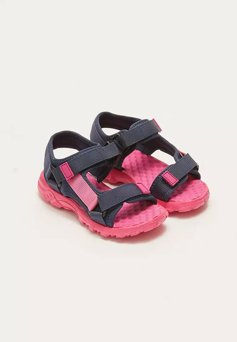 Discount on Lc Waikiki  shoes - SKU: Color Block Band Detailed Girls' Sandals