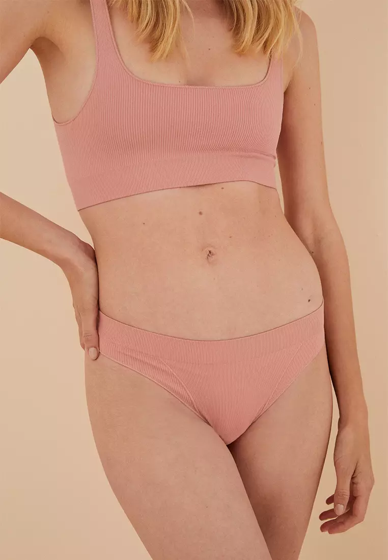 Buy Women'Secret Pink Seamless Thong 2024 Online