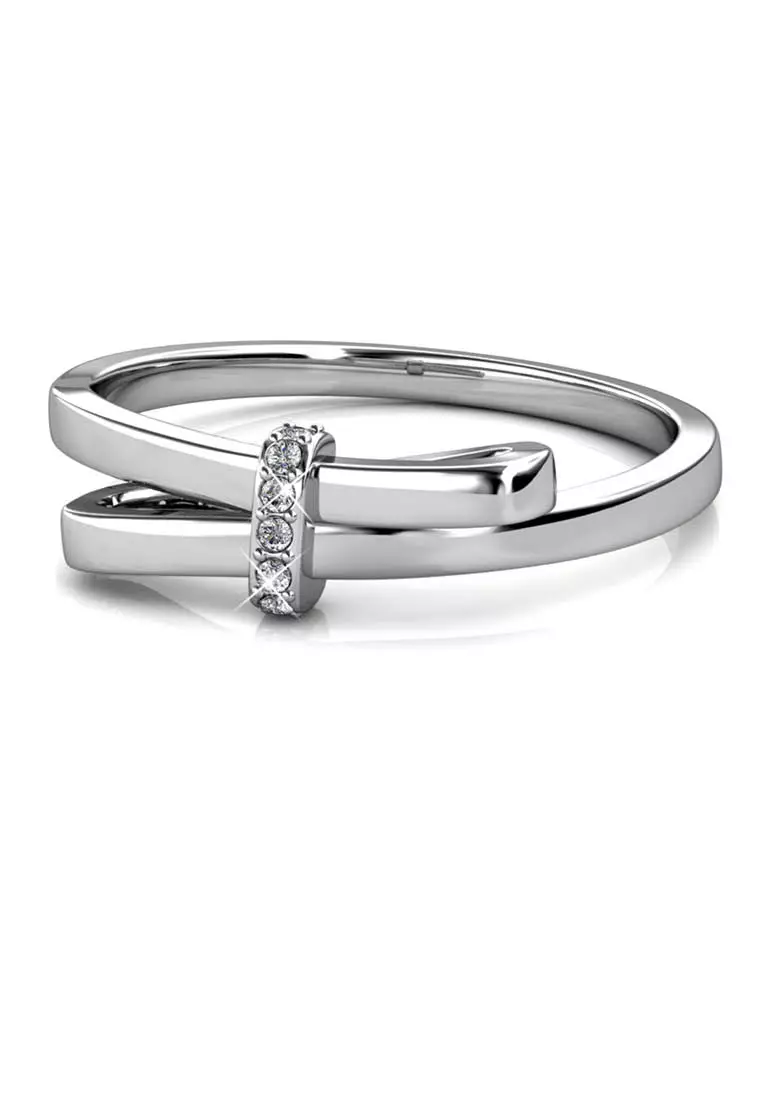 Buy Her Jewellery Her Jewellery Luminous Bow Ring White Gold
