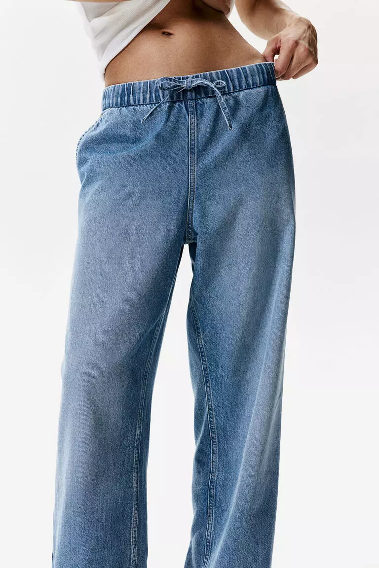 Denim joggers