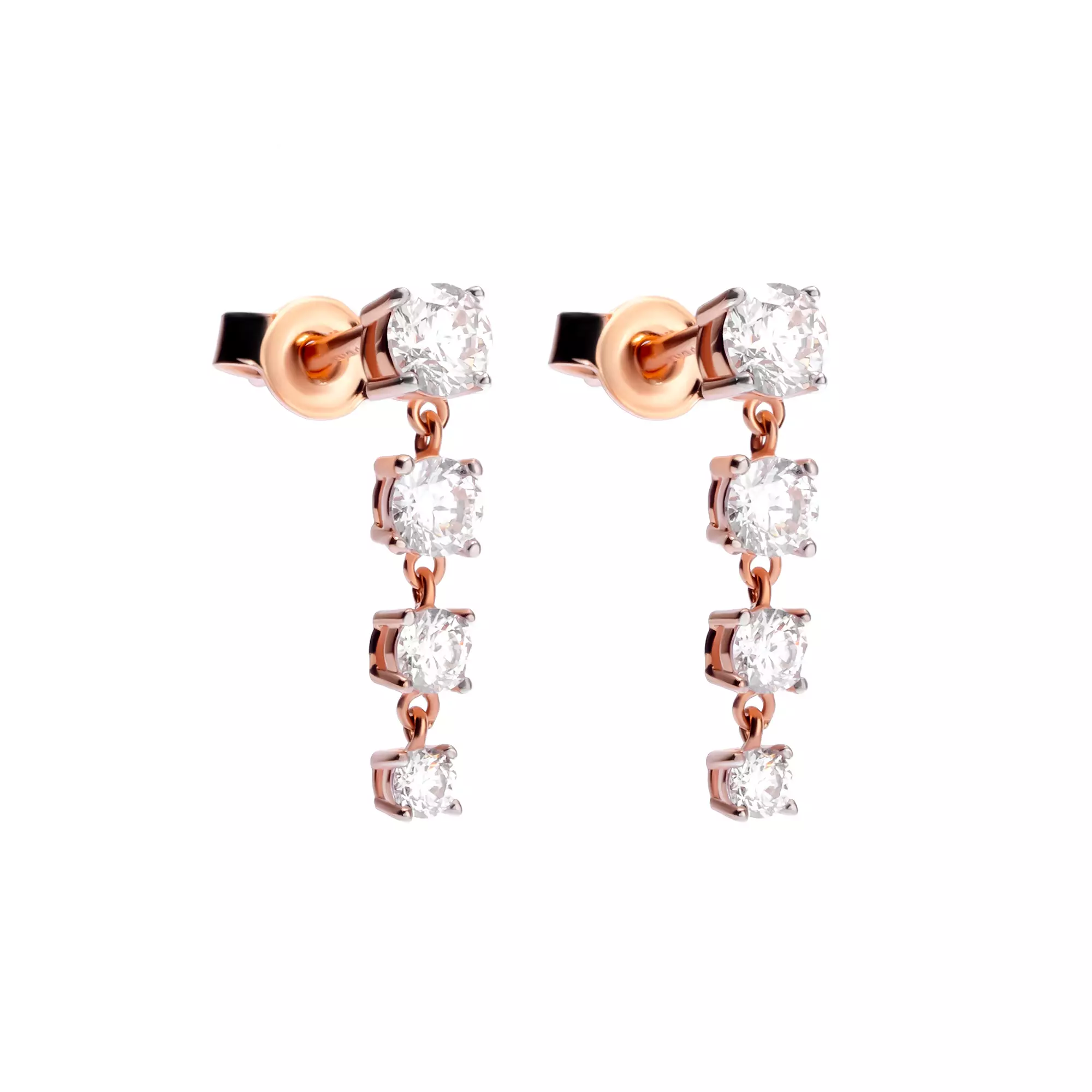 Anting Stud Emas 7K - Rona Gold Earring - Glacia Collection - Juene Jewelry